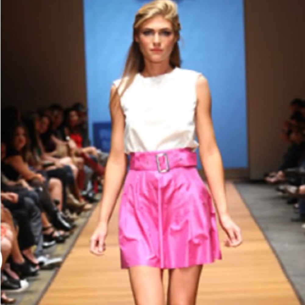 La Vie by Michelle DeCourcy silk skirt